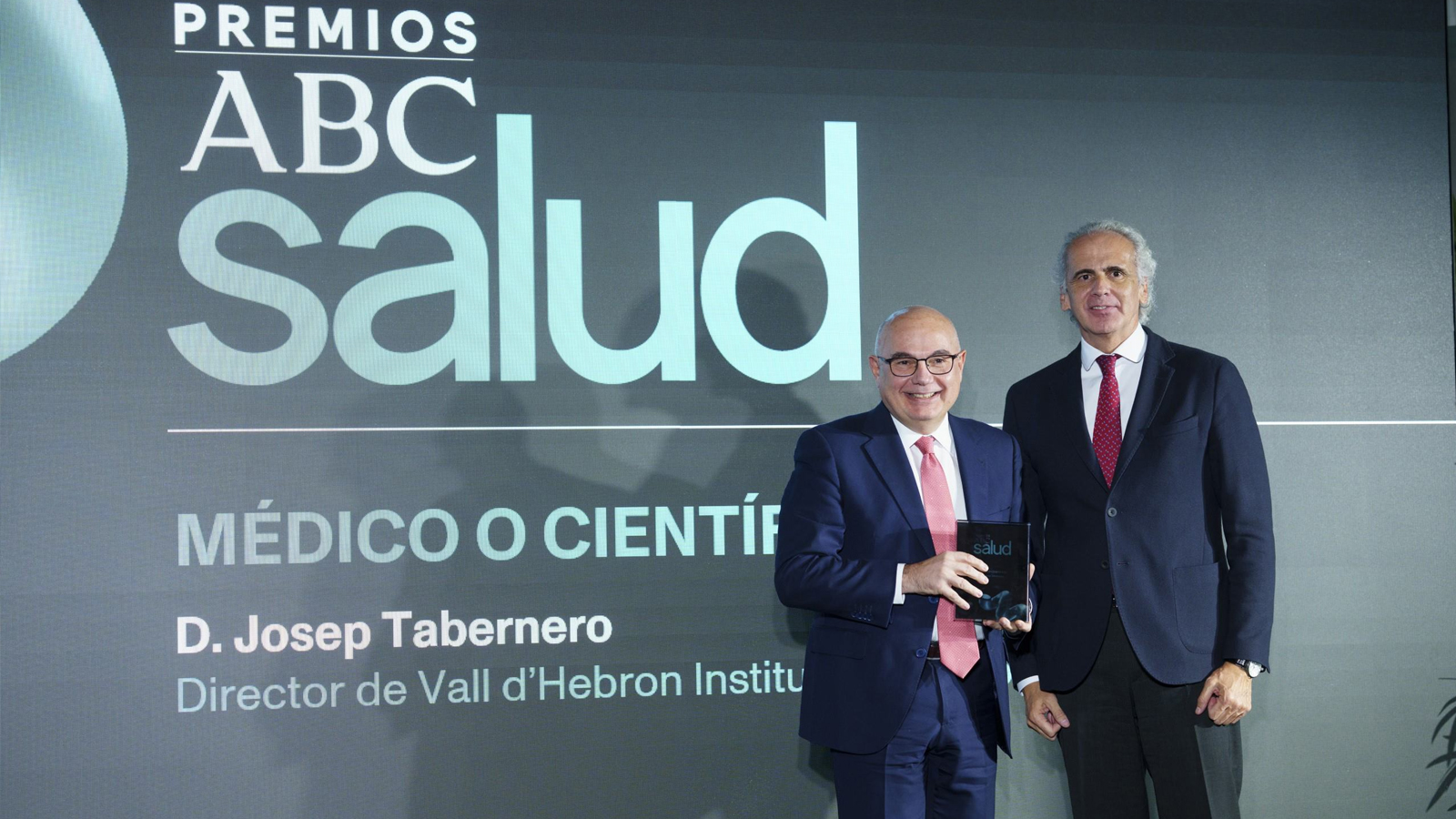 Dr. Josep Tabernero y Enrique Ruíz, Consejero de Sanidad en Madrid